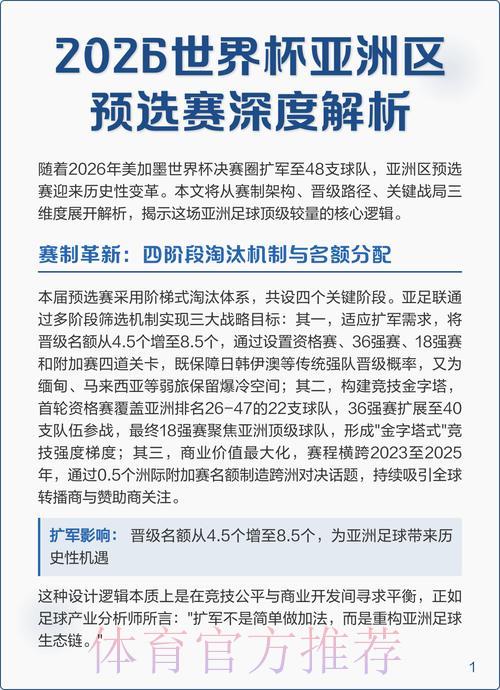 世界杯预选赛深度解析精华版 世界杯预选赛深度解析精华版